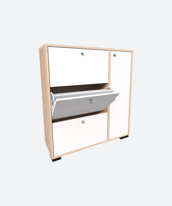 Placard de chaussures à 4 Portes